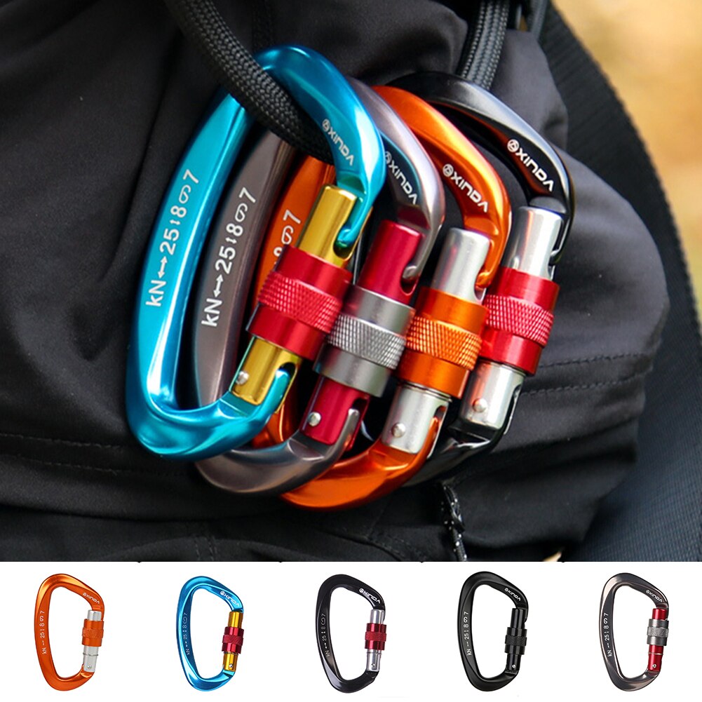 25kn outdoor karabijnhaak clip karabijnhaak kleine sleutelhanger kamperen sport karabijnhaak hoge draagkracht