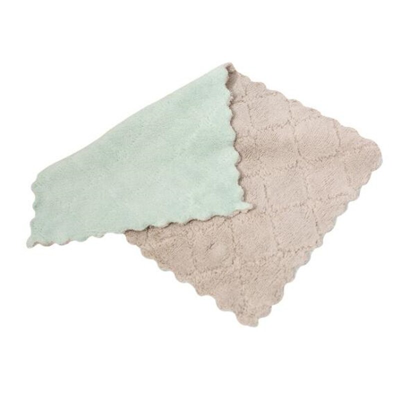 5 stuks vaatdoeken met veel vezels, keukenhanddoeken, vaatdoeken, vodden, huishoudelijke afwas, multifunctionele schoonmaakmiddelen: Grijs