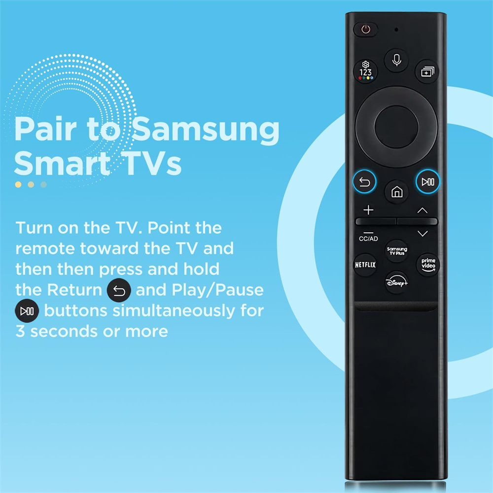BN59-01385A zastępczy pilot głosowy do Samsung Neo QLED UHD HDR FHD 4K 8K Smart TV 2019-2022 (brak funkcji solarnej)