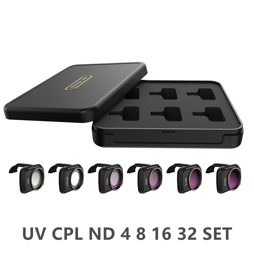 DJI Mavic Mini 2 Filter UV CPL ND4 ND8 ND16 ND32 ND/PL 4 8 16 32 Camera Lens Filter Accessories for DJI Mavic Mini 1 / SE: 6PCS MIXED SET