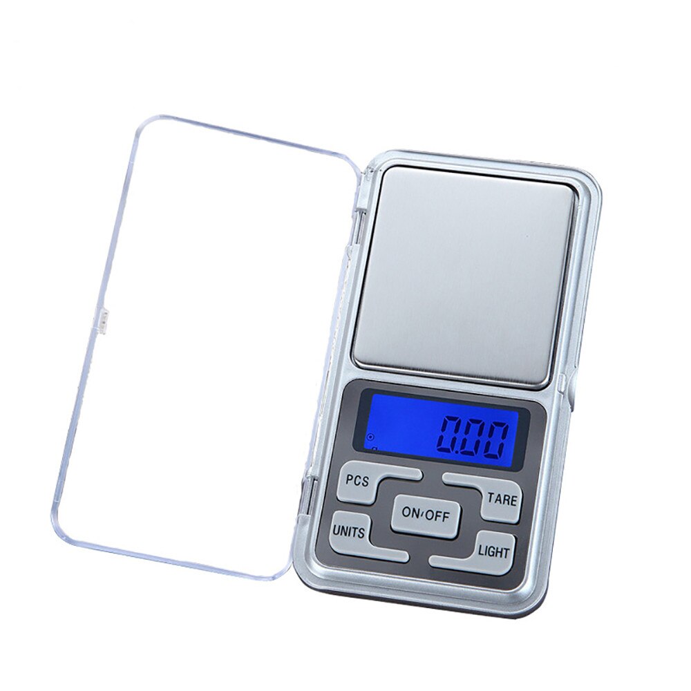 Mini balance numérique électrique de poche 200 0.01/0.1g, boîte de couleur rétro-éclairé, outils de poche pour mesurer de haute précision: Default Title