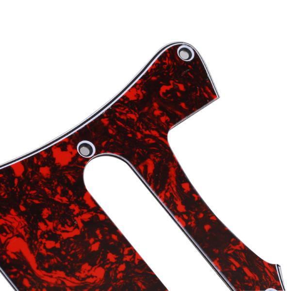 Tooyful Red PVC Tortoise Shell Pickguard 3 Ply 11 Screw Holes For Stratocaster Style Strat Guitar SSS
