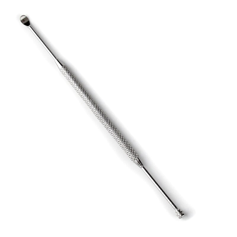 Portable Ear Pick Double-ended Stainless Steel Ear Pick Spoon Wax Remover Anti-slip Ear Pick Ear Cleaner Tool Health Care