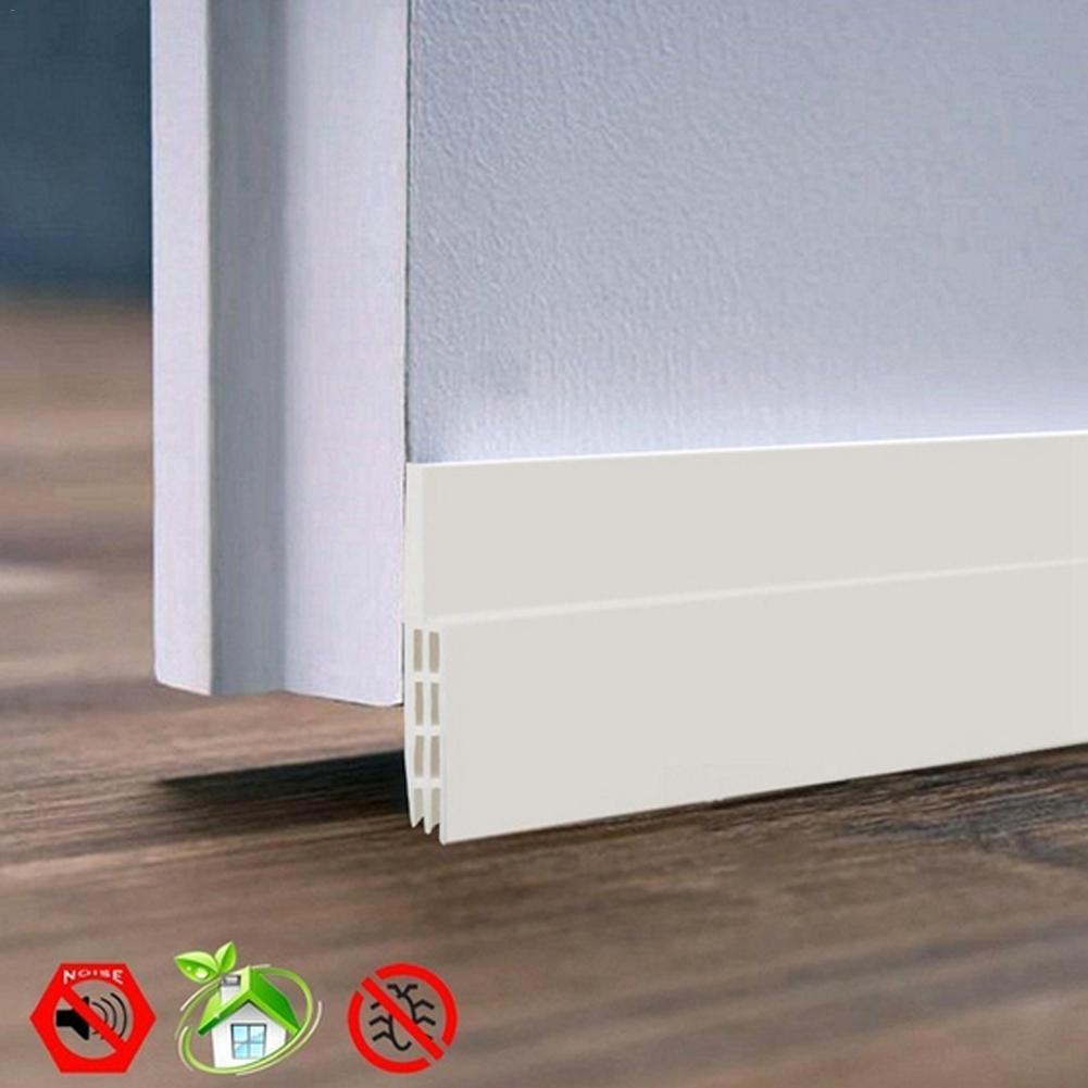 Door Sweep Weather Stripping Soundproof Rubber Bottom Seal Strip Draft Stopper Draught Excluder Door Sticker