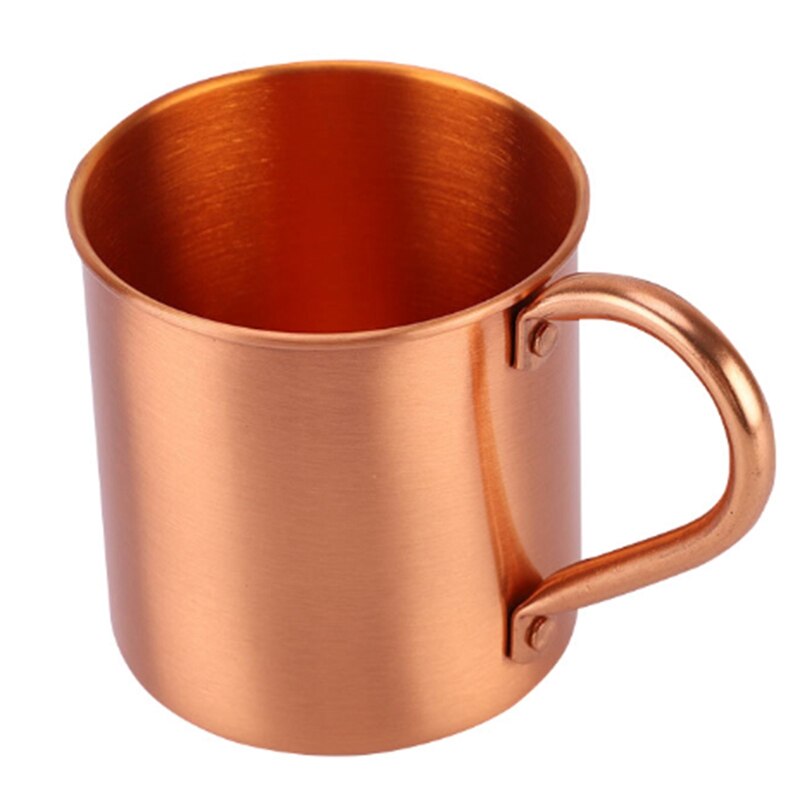 Zuiver Koper Moskou Muilezel Mok Effen Glad Zonder Binnenkant Liner Voor Cocktail Koffie Bier Melk Water Cup Bar Drinkware cool: Default Title