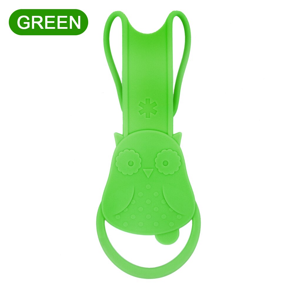 Réglable enfants Traction corde Anti perdu enfant en bas âge harnais de sécurité Silicone saisir doux bébé marche bracelet poussette poignée: Vert