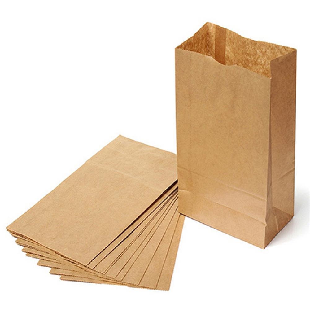 10Pcs Brown Kraft Paper Bags Kraft Brown Delicious Envelope Bag Wedding Party Cookies Wrap Treat Brown Paper Bag