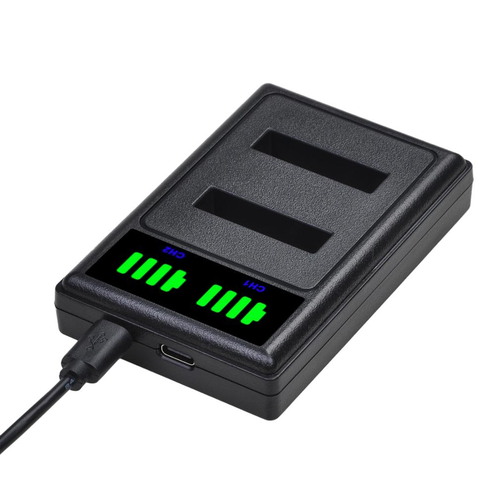 1Pc EN-EL12 EN EL12 LED USB Dual Ladegerät mit Typ C Port für Nikon Coolpix S9700 S9500 S9400 s9300 S9100 S8200 S8100
