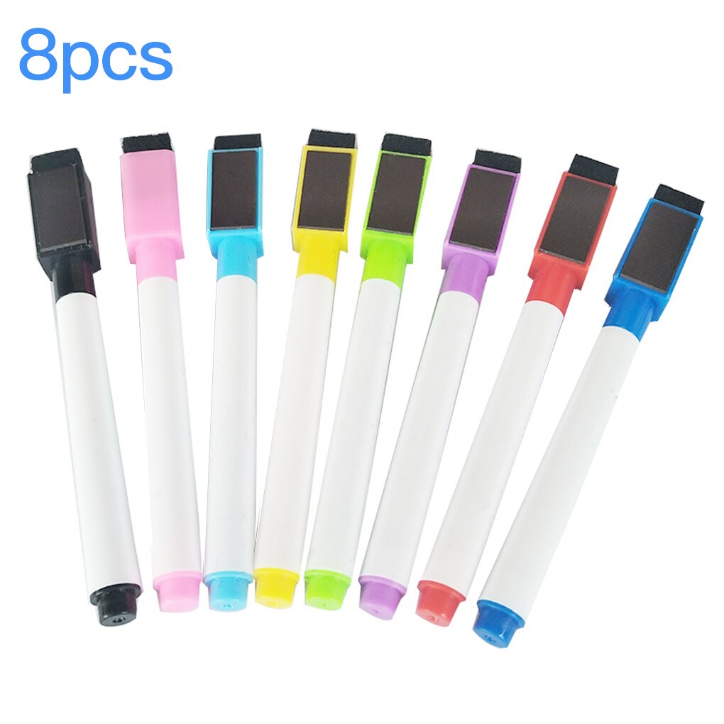 Whiteboard Pen Home Office School White Chalkboard Writing Drawing Dry Erase Maker: Black Hair Brush