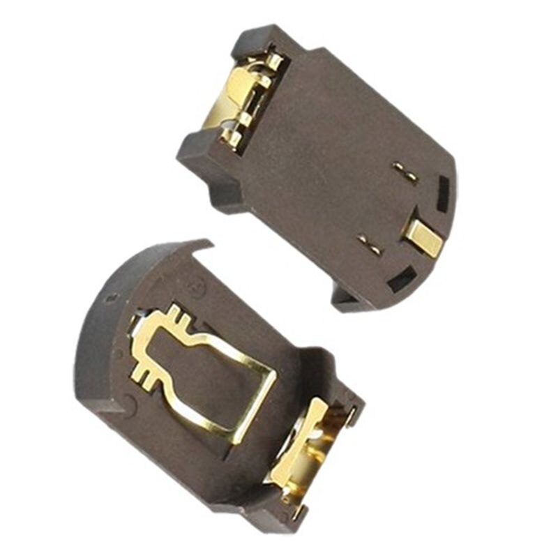 10 x cr2032 kunststoff-knopfzellenbatterie-sockelhalter für smd-smt-kaffee