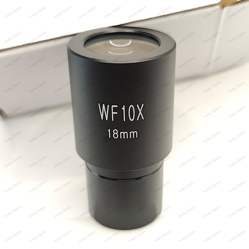 2PCS WF10X/18mm 23.2mm Microscope Eyepieces Wide Field Eyepiece Optical Lens Microscopio Ocular for Biological Microscope