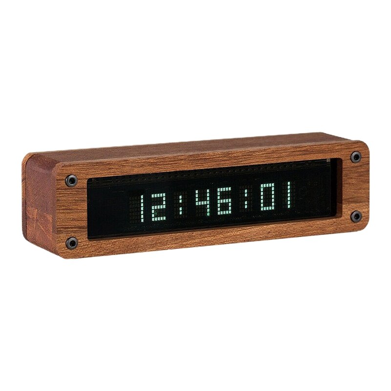 Mini Retro VFD Clock Vacuum Fluorescent Display Tube Desk Mantel Shelf Clocks: Default Title