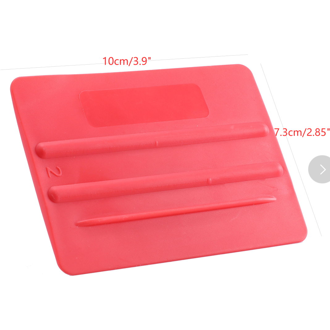 KTM TPE+PP Soft Film Squeegee Scraper Car Foil Tool Double-sided Scraping Vinyl Carbon Fiber Wrap Square