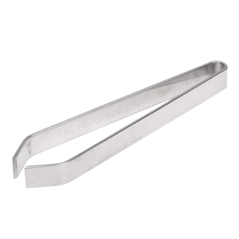 TOP Stainless Steel Tong Fish Bone Puller Tweezer 12cm Long Silver Tone