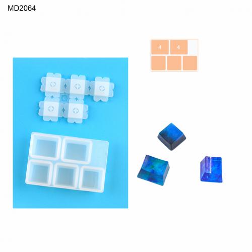 1 Set DIY Mechanical Keyboard Key Cover Cap Silicone Mold Epoxy Mould Craft Tool: MD2064