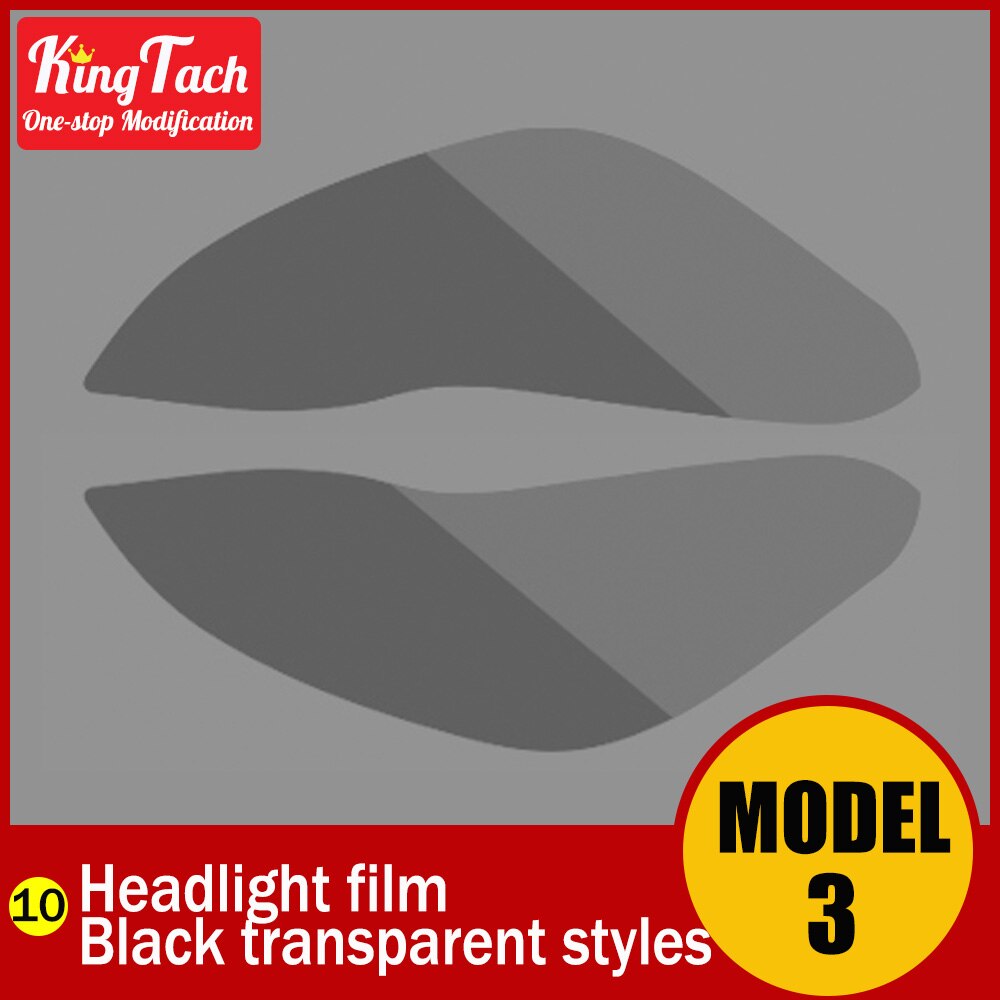 Protective Film For TESLA MODEL 3 Central Control Panel/Switch/Screen Tempered/Door Handle Pedal Pillar/Rearview Lens/Headlight: headlight 2