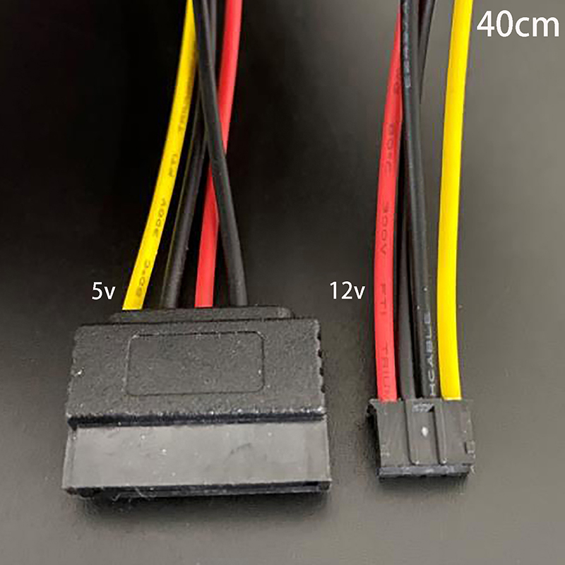 Cable de fuente de alimentación HDD SATA de tipo pequeño a 15 Pines, PH 2,0mm, 4 pines, 20AWG, para Industrial, todo en uno, HD Mini 5V, 12V