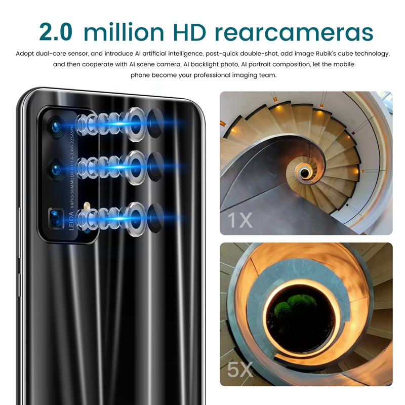 P43 Smart Phone 5.8 Inch MTK6572 Dual Core 512MB+4GB Memory Dual Card Dual Standby Android4.4 Mobile Phone EU Plug