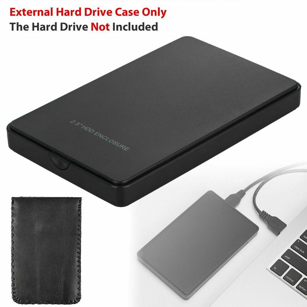 Carcasa para disco duro HDD USB2.0 de 2,5 pulgadas, puerto Serial SATA SSD, caja móvil de disco duro 2TB HDD, compatible con Q7N4 externo