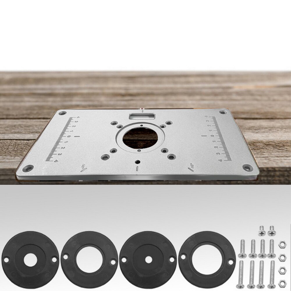 Carpinte Router Table Insert Plate Woodworking Benches Table Saw For Multifunctional Wood Plate Machine Engraving 4 Rings Tool