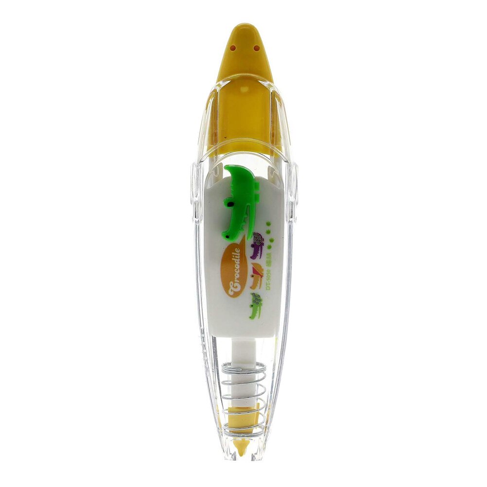 Cinta de corrección decorativa de 4 colores, novedad, suministros para oficina escolar, Corea, cordón para etiquetas clave, firmar para estudiantes, 1 Uds.: Yellow