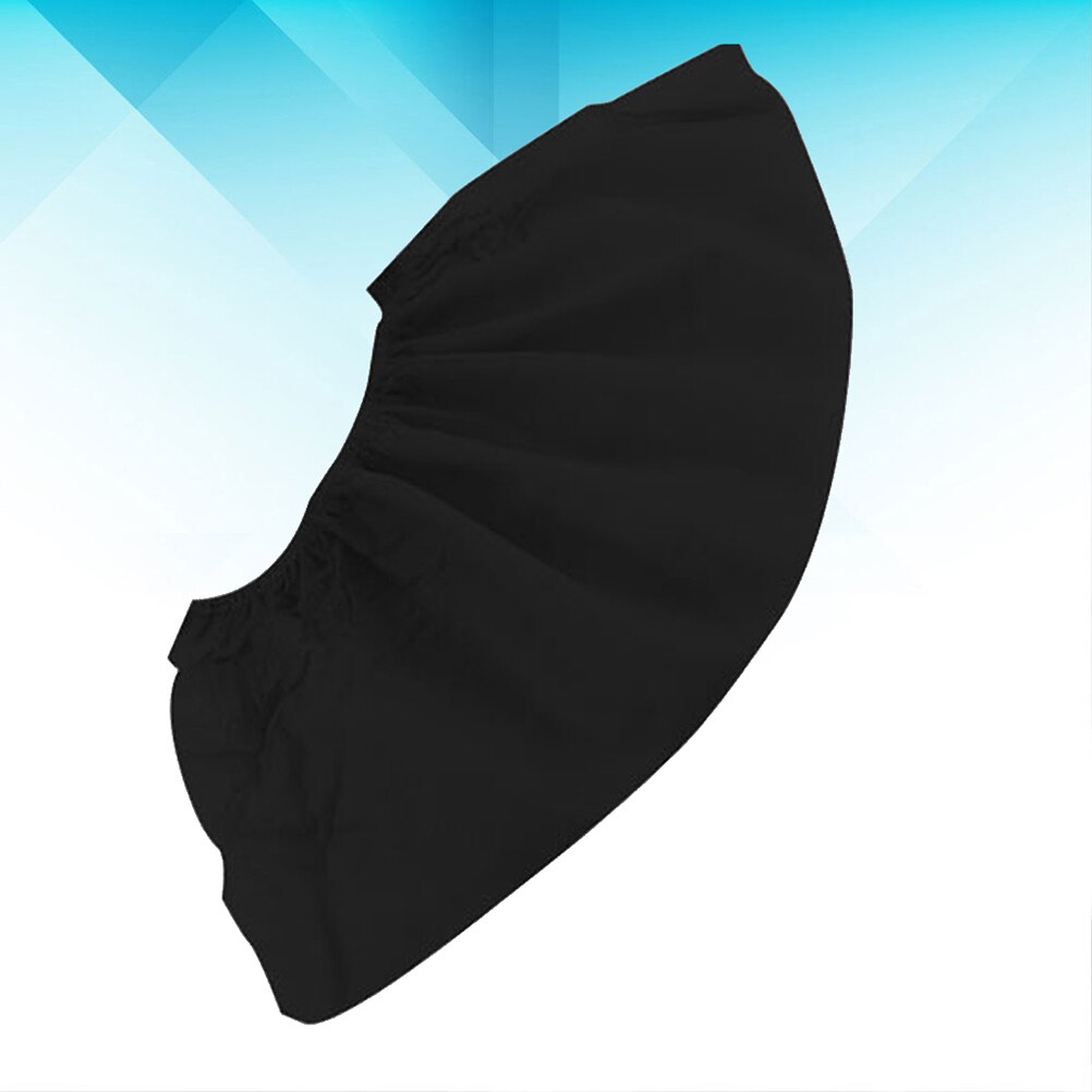 100Pcs Black Disposable Non-woven Shoe Cover Thick Nonwoven Shoe Cover One-time Shoe Cover Non-slip Shoe Cover