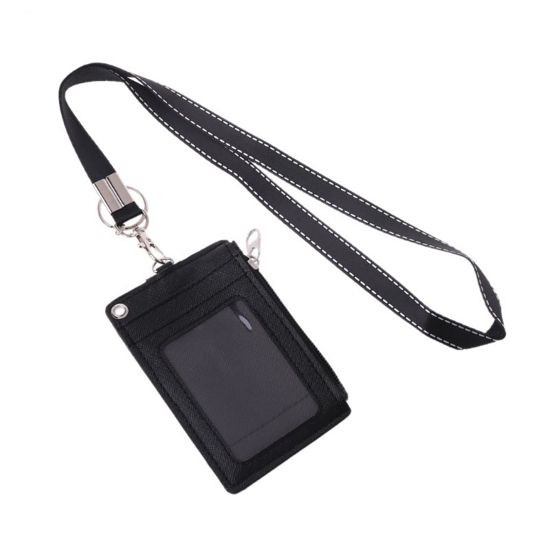 Business Credit Card Id Badge Portemonnee Holder Neck Strap Lanyard Sleutelhanger Y3NE