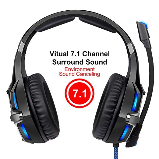 SADES R16 Gaming Headset Headphones USB 7.1 Surround Stereo Over Ear For PC/Laptop Gamer