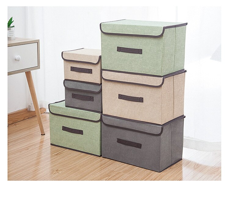 Bedroom Storage Box Clothes Storage Box with Lid Cosmetic Organizer Storage Box Foldable Debris Portable Dust-proof Storage Box