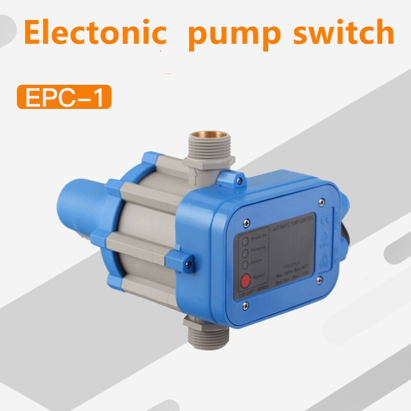 Automatic Water Pump Pressure Controller Electronic Switch Portable Auto Pressure Control Switch 10A 1.1KW 1Mpa 10B