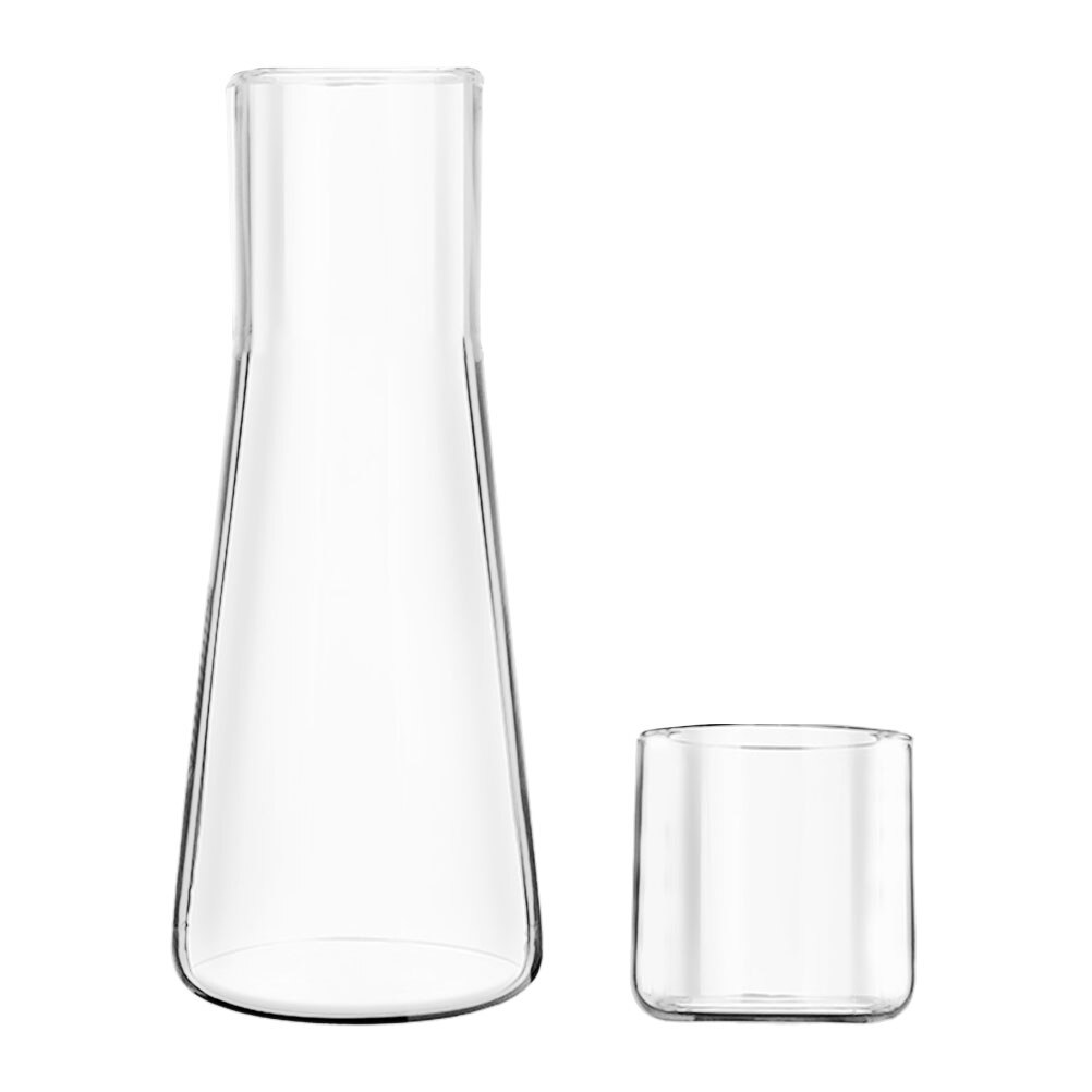 1 Set Van Glas Waterkoeling Ketel Clear Drank Houder Waterkoker Met Cup: Default Title