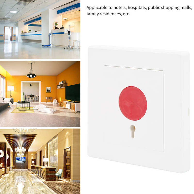 Access Control Door Exit Switch Emergency Alarm Security W/Keys for Hotel Hospital Home