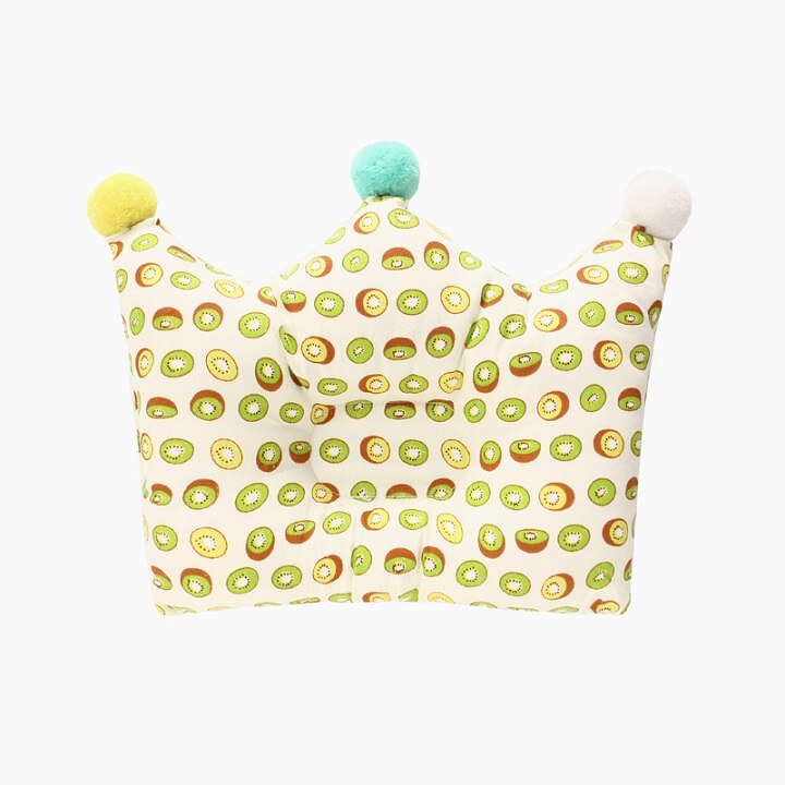 Dégagement tête Protection coussin oreiller -né bébé oreillers coton couronne enfants oreiller soutien Concave sommeil positionneur: Kiwifruit