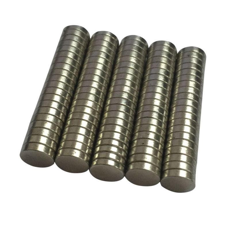 10 - 100 Stuks 8Mm X 2Mm Zeldzame Aarde Ndfeb Magneet Neodymium N50 Disc Ronde Cilinder Magneten