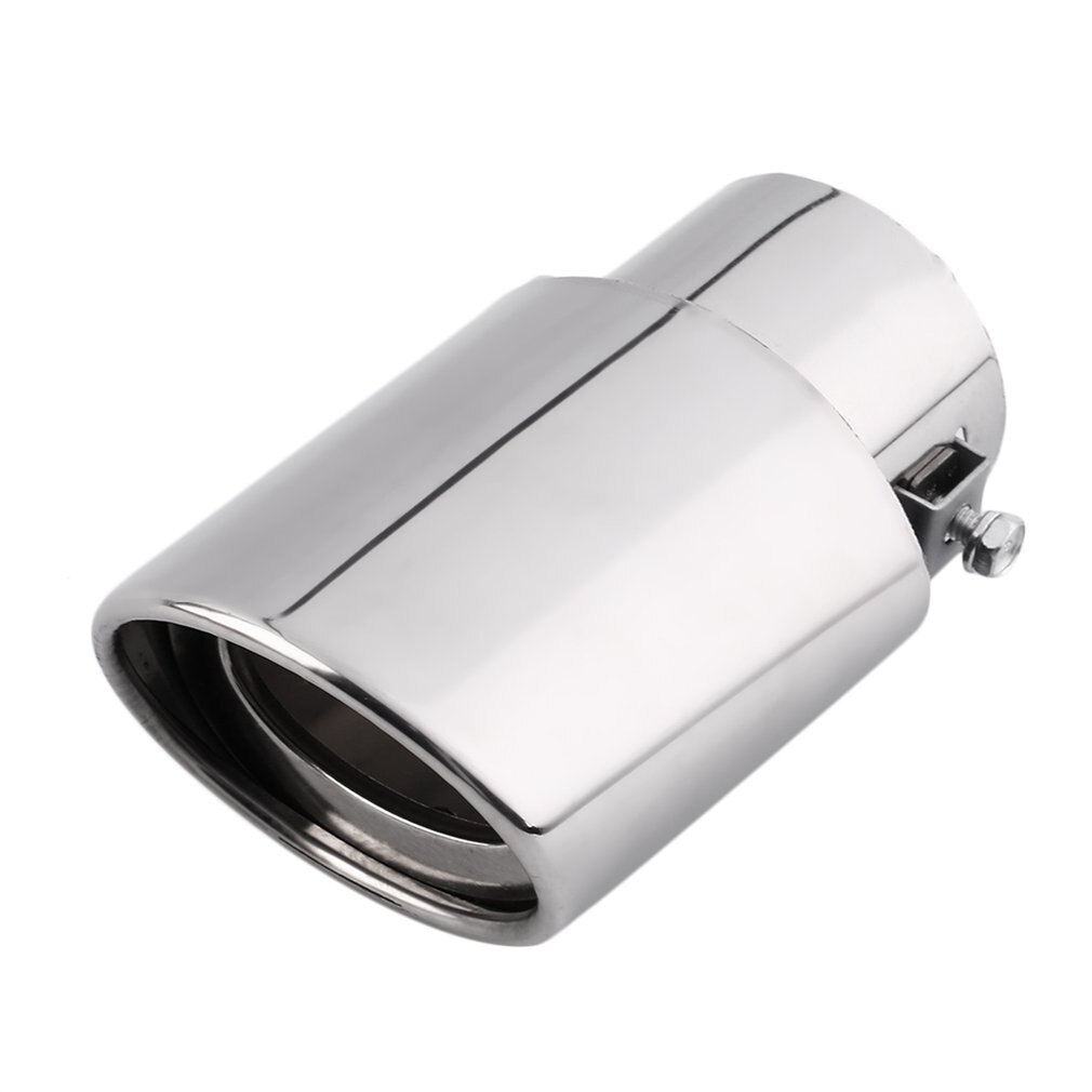 Universal Car Exhaust Muffler Tip Stainless Steel Pipe Chrome Trim Modified Car Tail Throat Liner Pipe Exhaust System