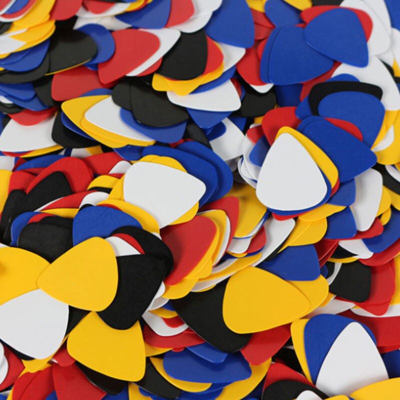 100Pcs/Set Acoustic Picks Electric Bass Pic Plectrum Mediator Guitarra Musical Instrument Thickness Mix Guitar Pick