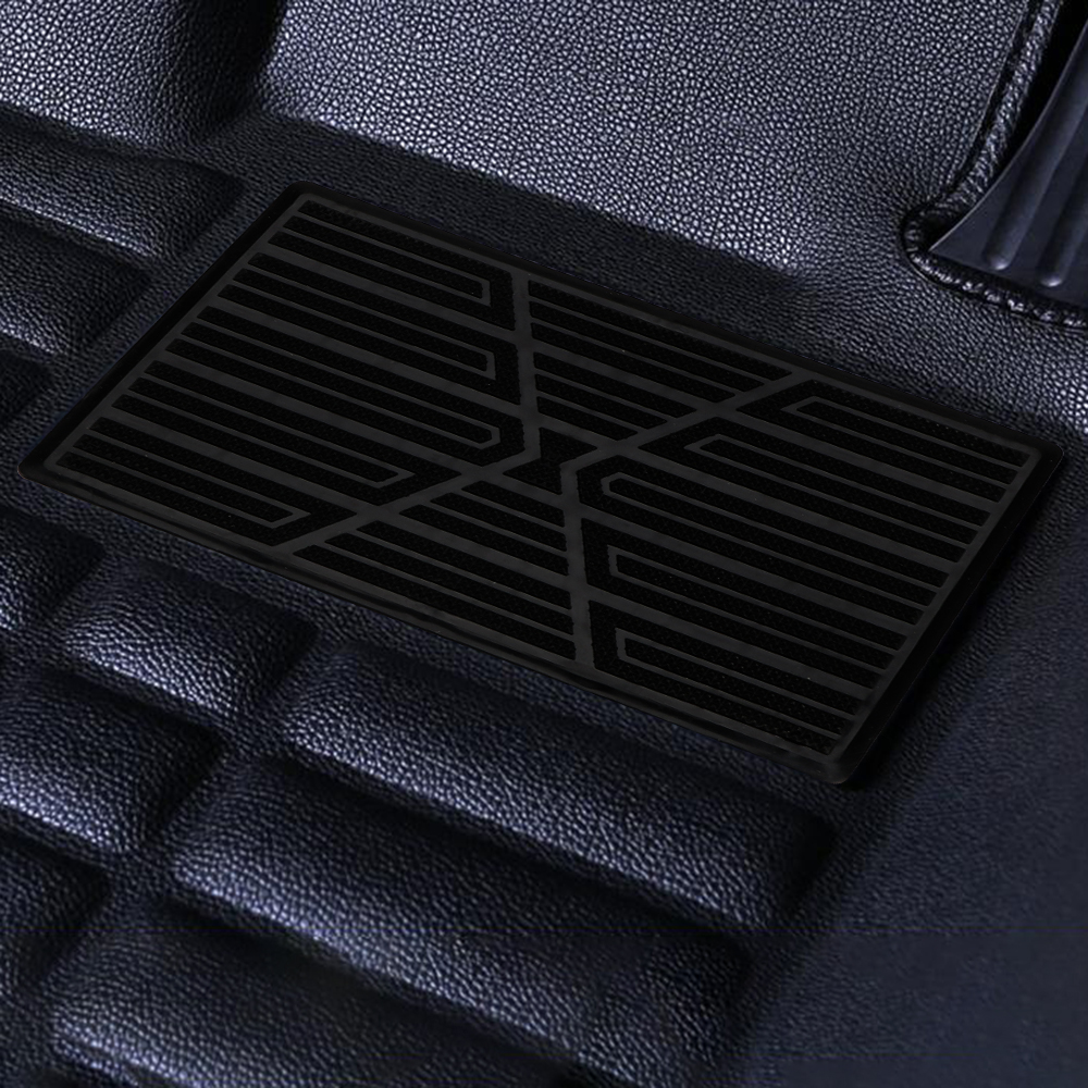 Biltilbehør hæl fodmåtte pedaldæksel sort pvc bilmåtte universal bil gulvpude 25 x 16cm skridsikker pedal