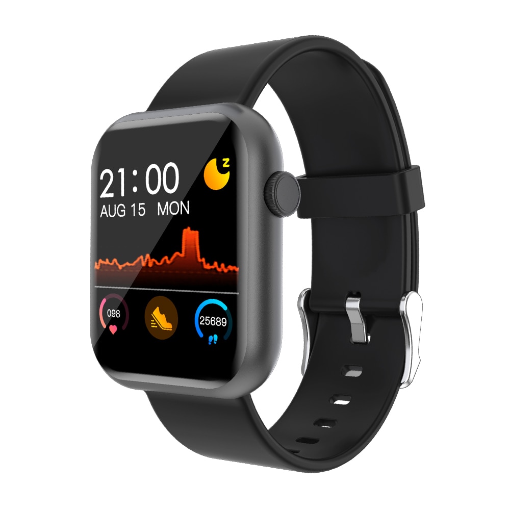 Erilles P9 Smartwatch - Fitness Tracker, Herzfrequenzmesser, Wechselbares Armband, Android Wear Kompatibel