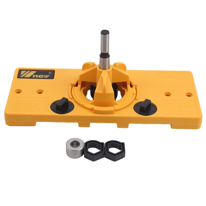 Gabarit de trous de porte pour charpentier, outil de bricolage pour le travail du bois, 35MM: yellow