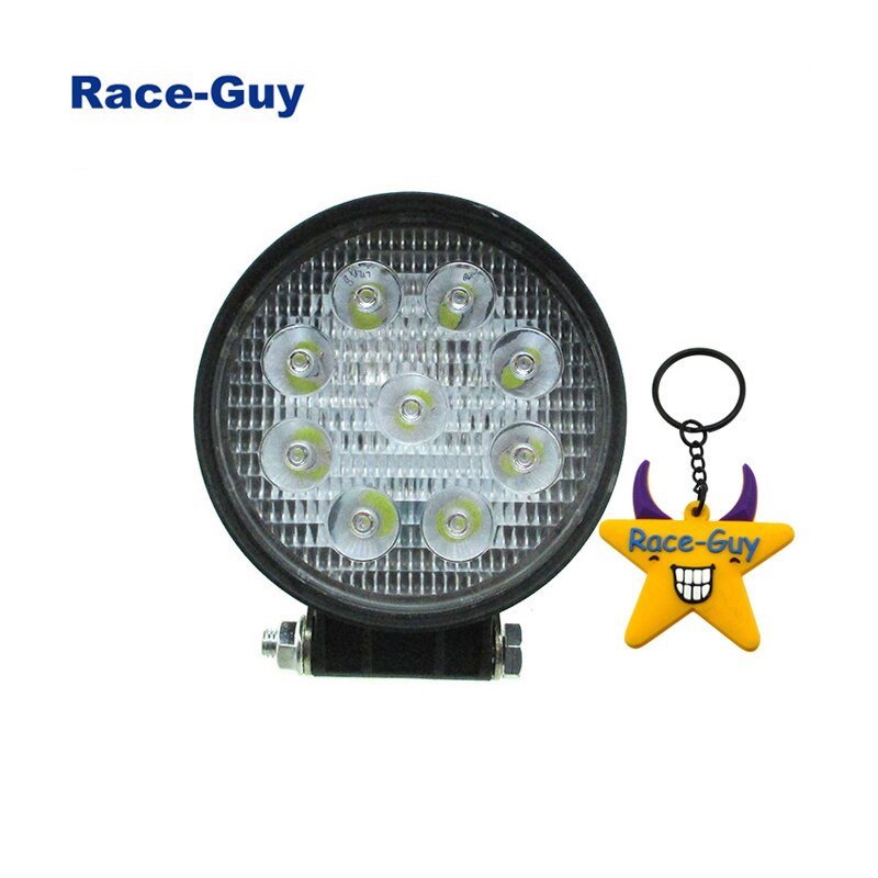27w Flood Round LED Head Offroad Light For Trailmaster 150cc XRX XRS Dune Buggy SUV Truck ATV Quad UTV Go Kart: 1 Piece