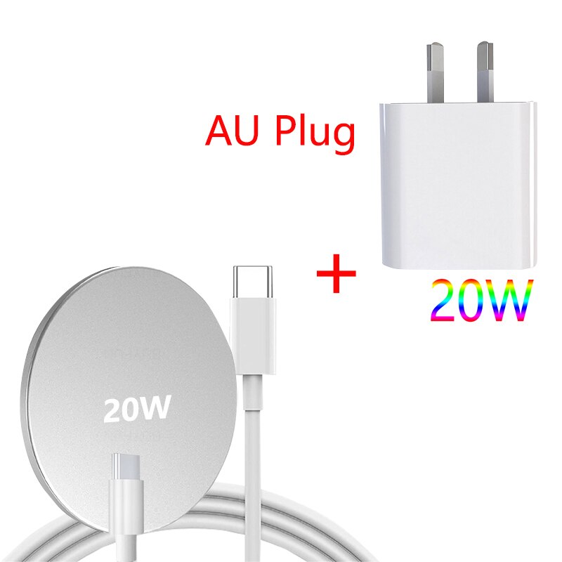 20W Wireless Charger For iPhone 12 11 Pro MAX mini Fast Wireless Charging For iPhone: AU 20W