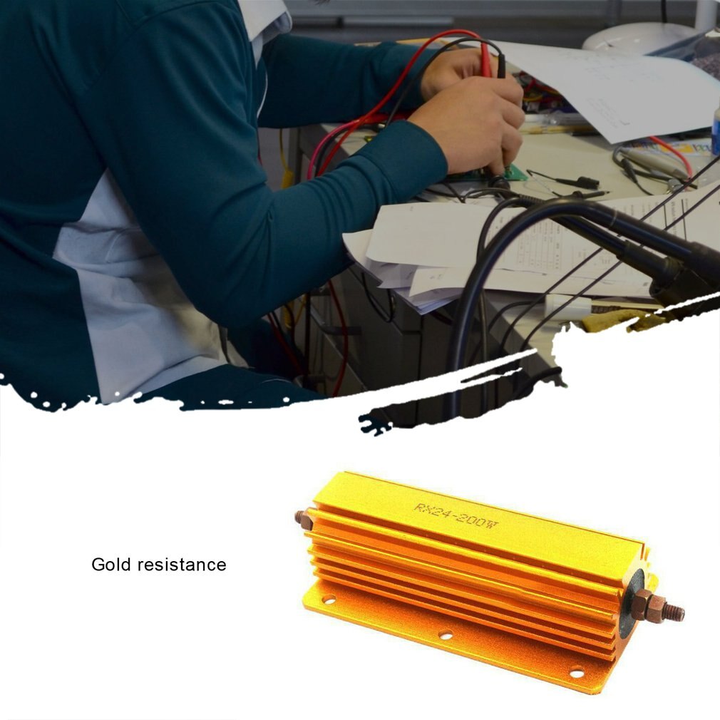 1R 2R 4R 8R 10R 200W Watt Power Metal Weerstand 4 Tube Amp Test Dummy Load Aluminium Shell Power case Draadgewonden Weerstand