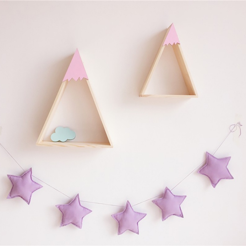 Scandinavische stijl sterren slinger kinderkamer wanddecoraties handgemaakte babykamer sterren slingers kinderkamer diy fotografie rekwisieten
