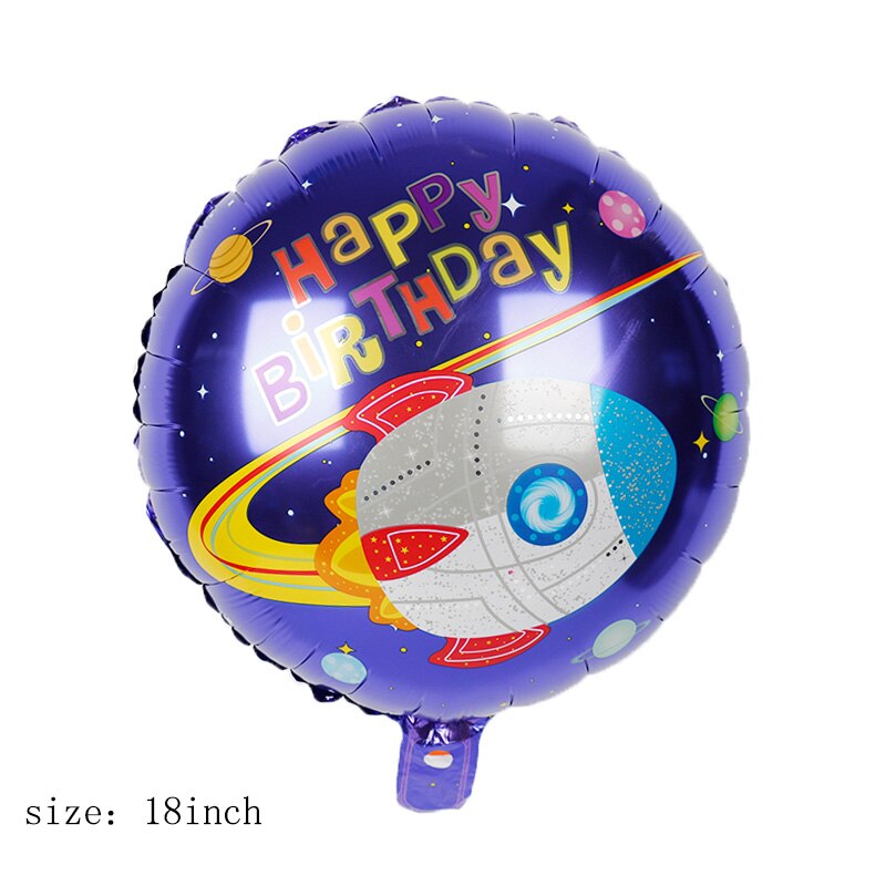 1pc Astronaut Balloons Robot foil Balloon giant Rocket astronaut balloons ET Planet explore kids favors Birthday Party Decor: 1pc purple