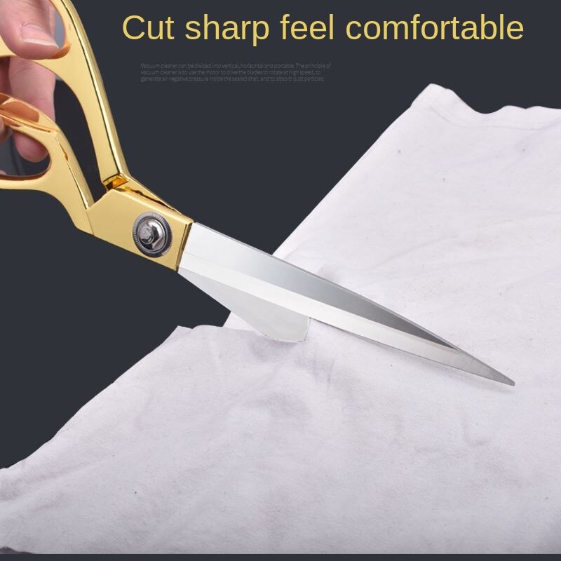 10.5 ''Goud Naaien Textiel Leer Kleermakerij Schaar Cut Craft Bekleding Denim Stof Cutter Tailor Shear Pinking Tool