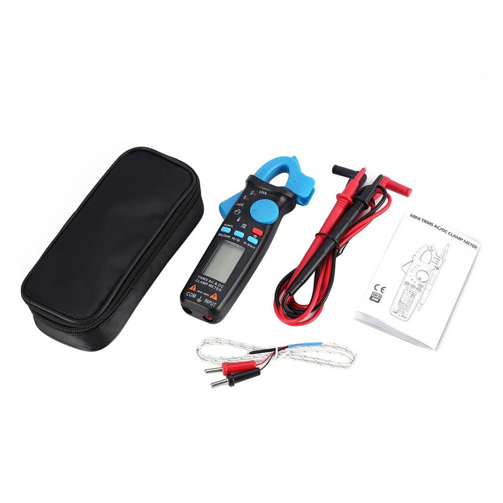 ACM91 Digital Clamp Meter True-RMS DC AC Current 100A 1mA Accuracy Ammeter Auto Range Multimeter Voltmeter DMM Tester: Blue