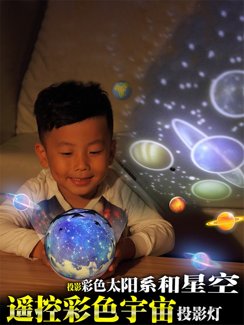 Birthday Rotating Constellation Night Lights Bedroom Universe Projector Daughter Children Room Bedroom Decorative Lamp