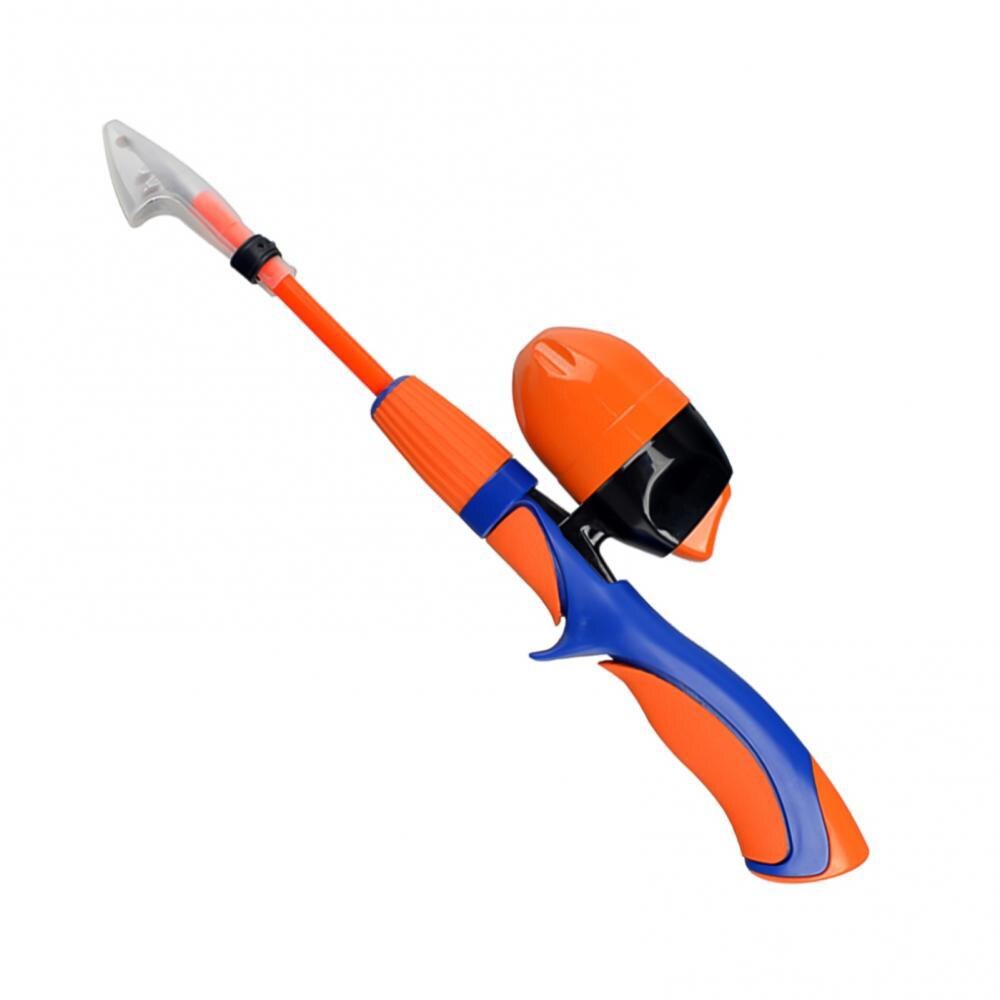 Kids Telescopic Fishing Pole Pod All-in-One Reel Line Kit for Youth Beginners: Orange