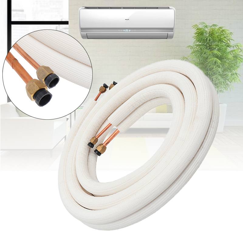 Tuyau isolé en cuivre pour climatiseur, 1/2/3/4/7m, 1/4 &quot;, 3/8&quot;