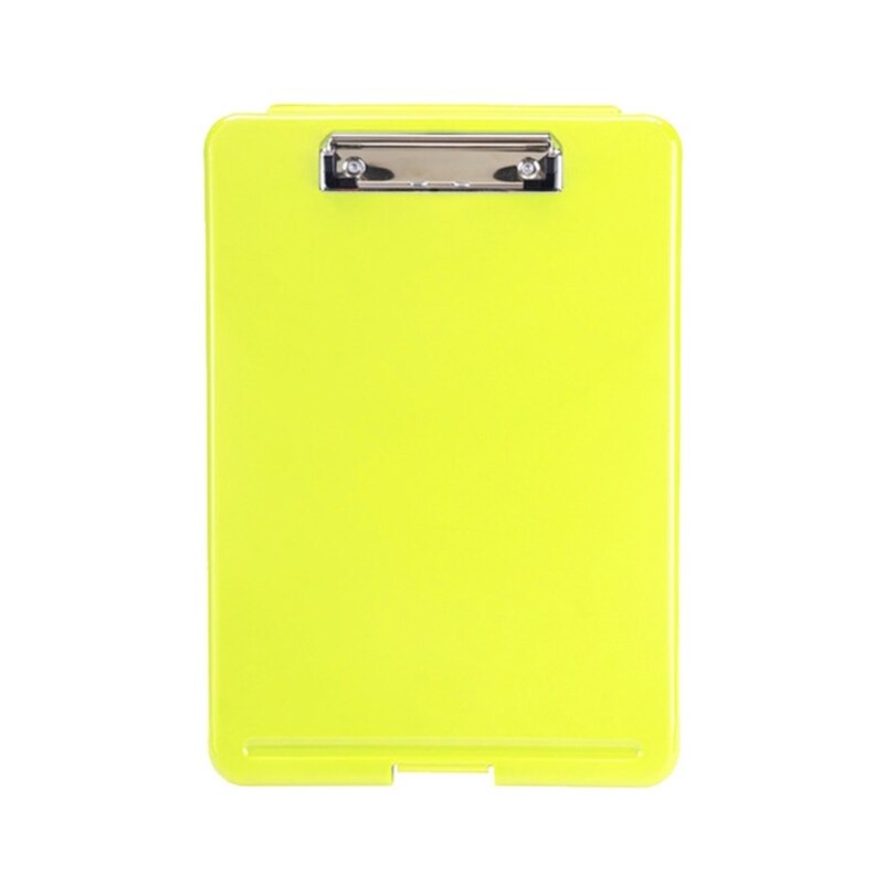 A4 Klassieke Multifunctionele Bestandsmap Organizer Case Plastic Klembord Opbergdoos Pennenhouder Kantoorbenodigdheden Briefpapier: WHITE